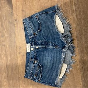 free people jean shorts! size 27